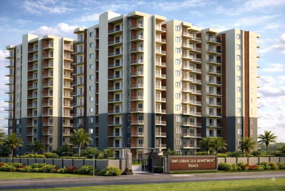 Artist's rendering of the proposed SMR Urban Silk elevation in Bidadi